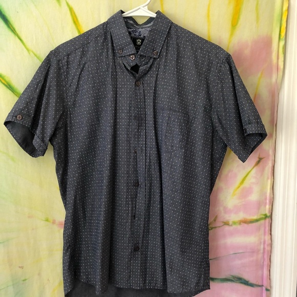 Other - Grey button down with fun design